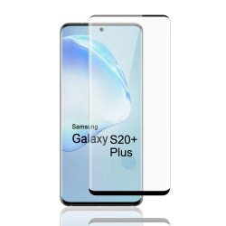 3D Tempered Glass Full Screen Protector with Working Adhesive In Screen Finger Scanner for Samsung Galaxy Galaxy S20+ Plus (6.7in) (Black) 3D Tempered Glass Full Screen Protector with Working Adhesive In Screen Finger Scanner for Samsung Galaxy Galaxy S20+ Plus (6.7in) (Black)